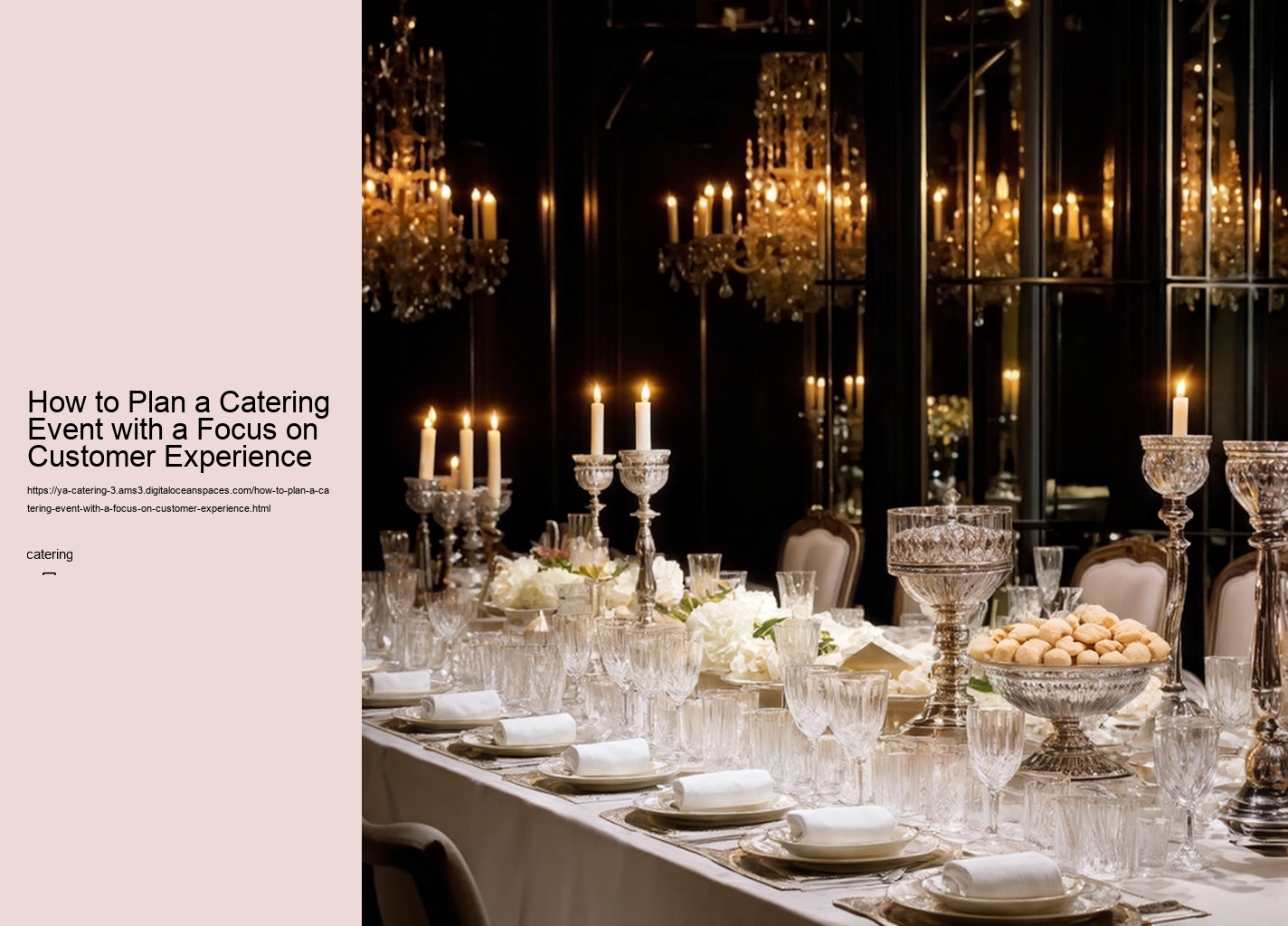 How to Plan a Catering Event with a Focus on Customer Experience